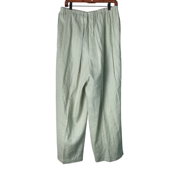 Vintage Elisabeth By Liz Claiborne 100% Linen Wide Leg Pull On Pants Size 16 NWT - Picture 4 of 4